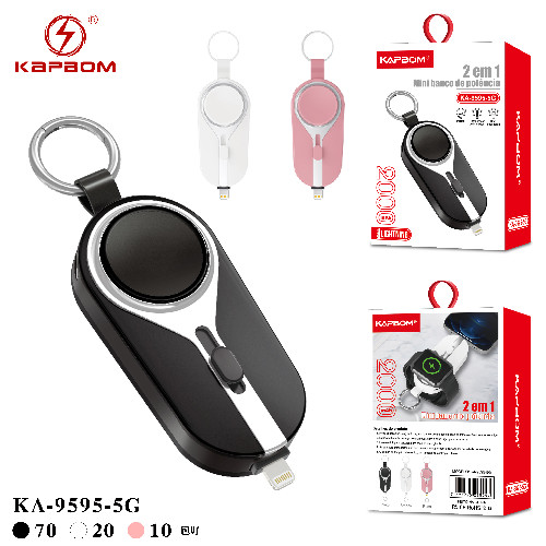 Carregador Portátil 2 Em 1 USB E Indução 5G
