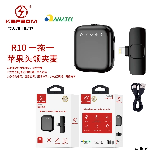 Microfone Lapela Wireless Celular 5G