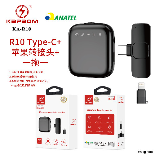 Microfone Lapela Wireless TYPE-C +5G