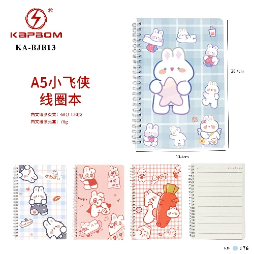 Caderno A5 Coelhinho