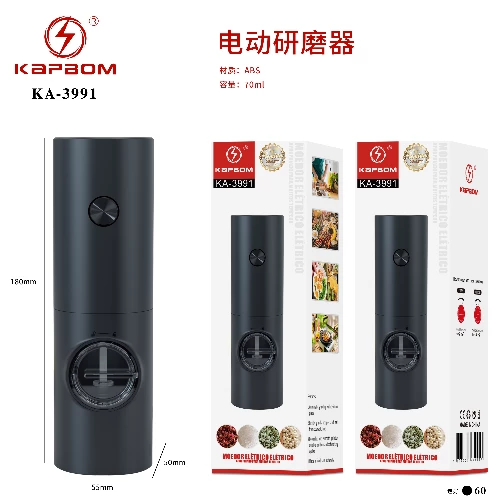 Moedor Elétrico Automático para Temperos 70ml