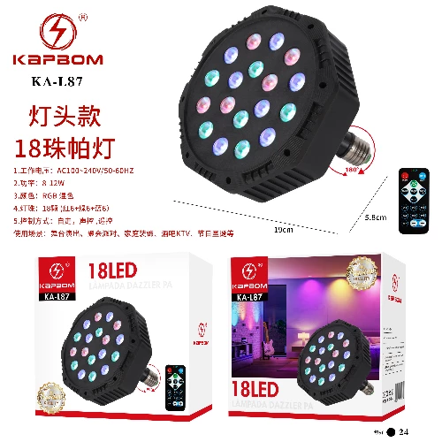 Lampada STROBO 18 LED C/ controle