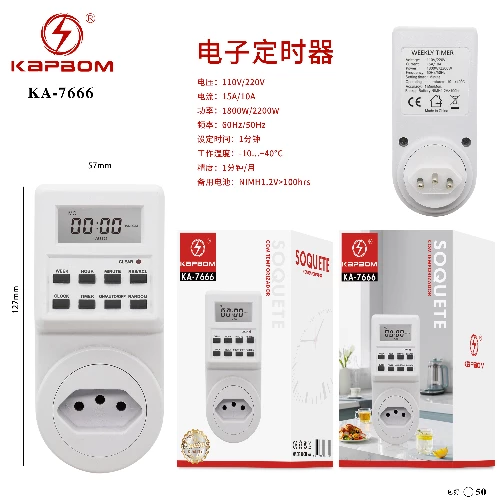 Temporizador Eletrônico  110V/220V 1800W/2200W