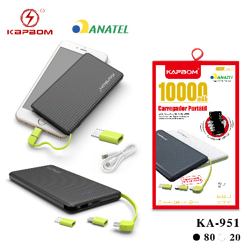 Carregador Portátil Slim 10000mAh (5G/TY/V8)