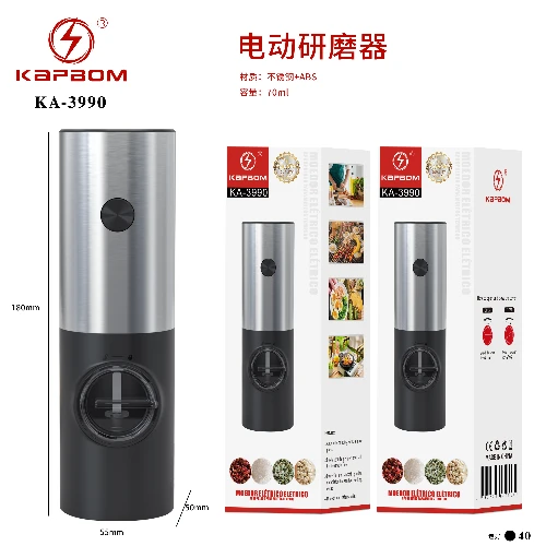 Moedor Elétrico Automático para Temperos 70ml